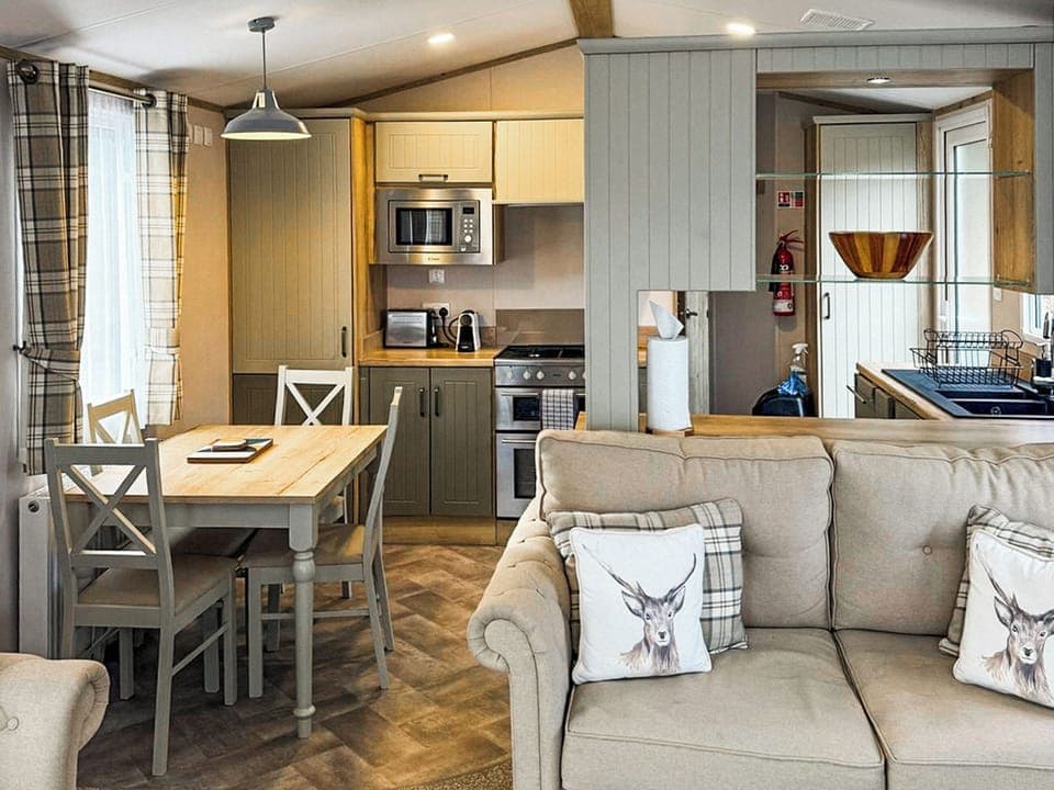 Open plan living space | Lodge 58, Aviemore