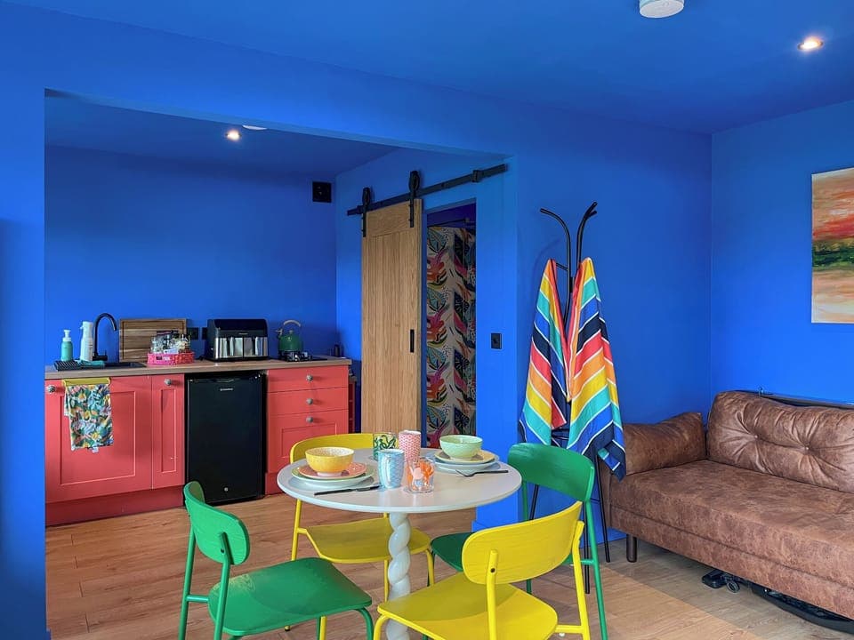 Open plan living space | Cassiopeia - Galloway Glamping, Castle Douglas