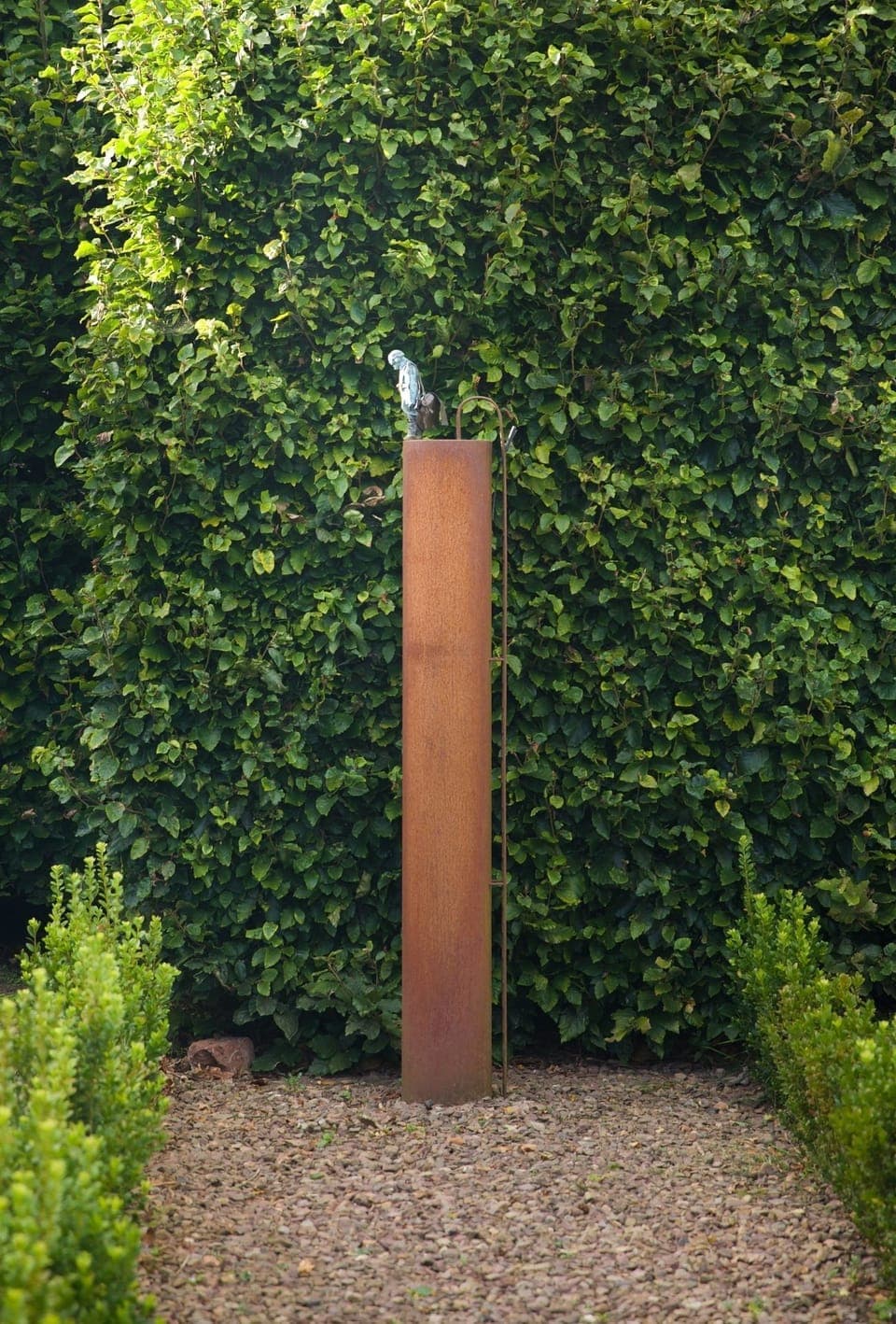 East Lodge, Bughtrig - one of the many sculptures to be found in the grounds