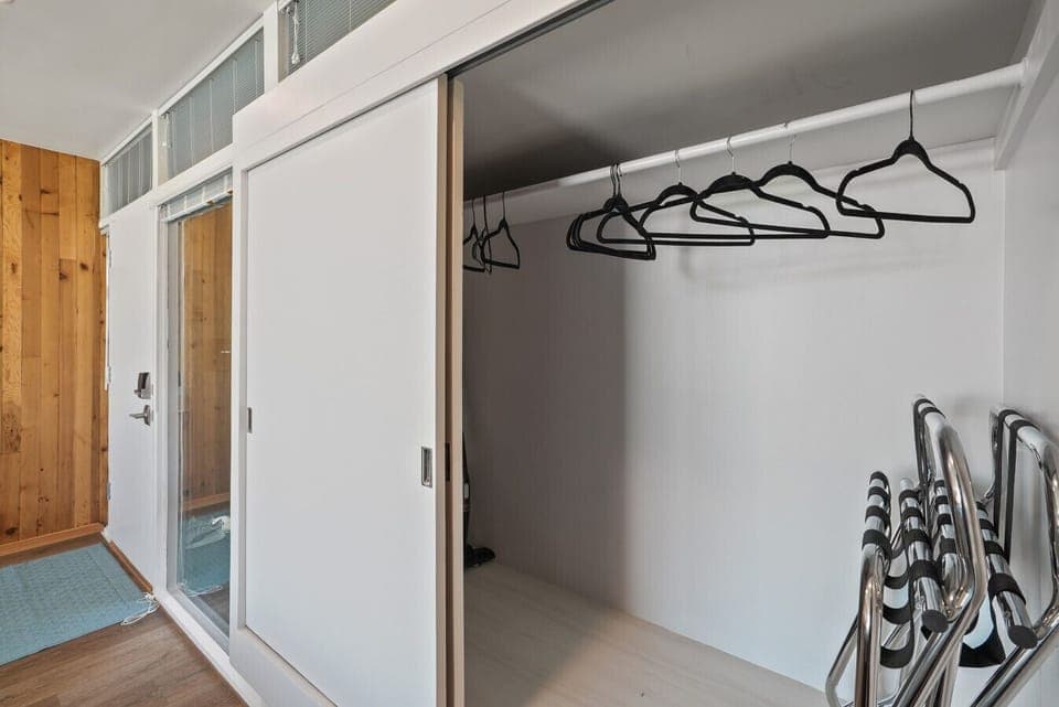 Ample storage space for extended stays.