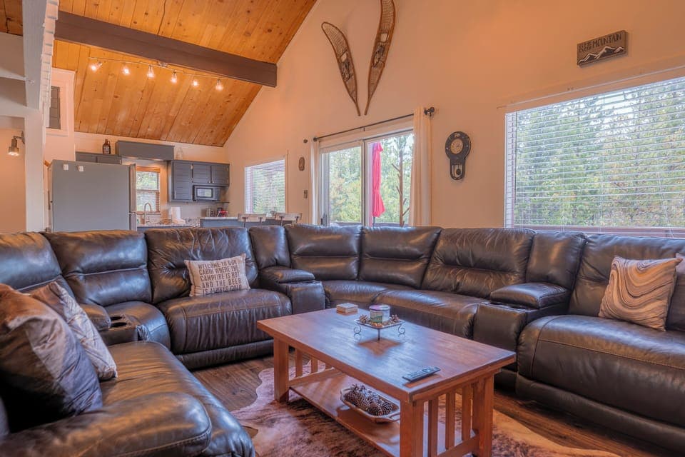 Cozy up on the sectional for movies, streaming, or a board game night.