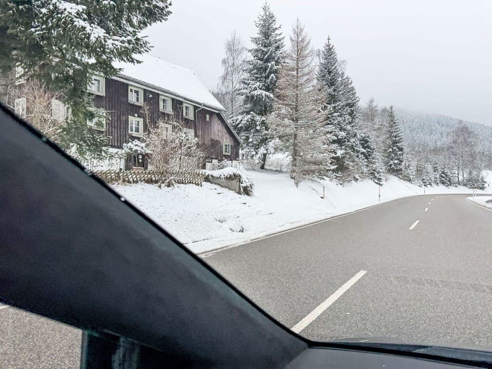 Winter, Snow, Freezing, Glass, Highway, Frost, Larch