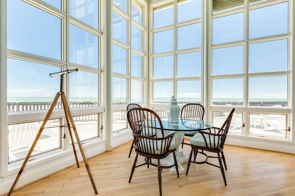 Second dining table with seating for 4