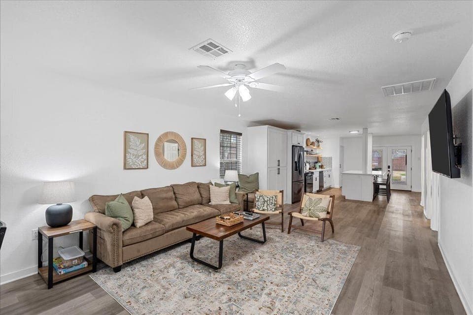 Spacious Great Room and Kitchen for gathering and cooking together.