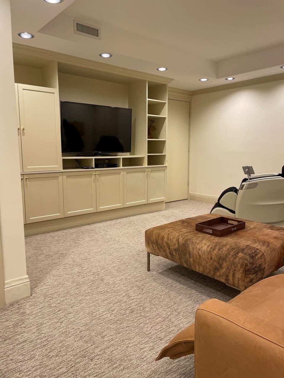 Lower level media room