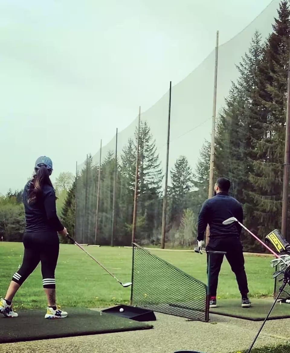 Hit up the driving range at the Cushman Golf Course...right across the street.