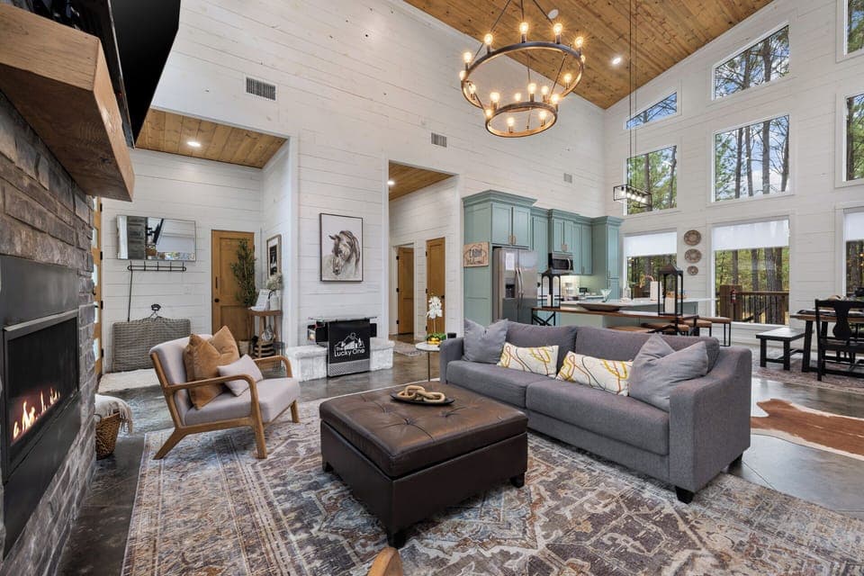 Living Room Kitchen view