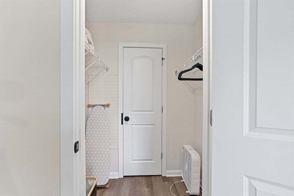 A spacious walk-in closet with plenty of room to unpack, organize, and settle in.