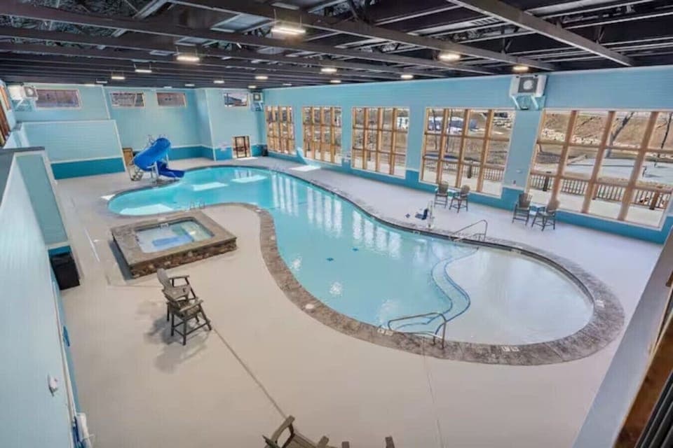 Family fun year round.  Take a break and enjoy our beautiful indoor pool.