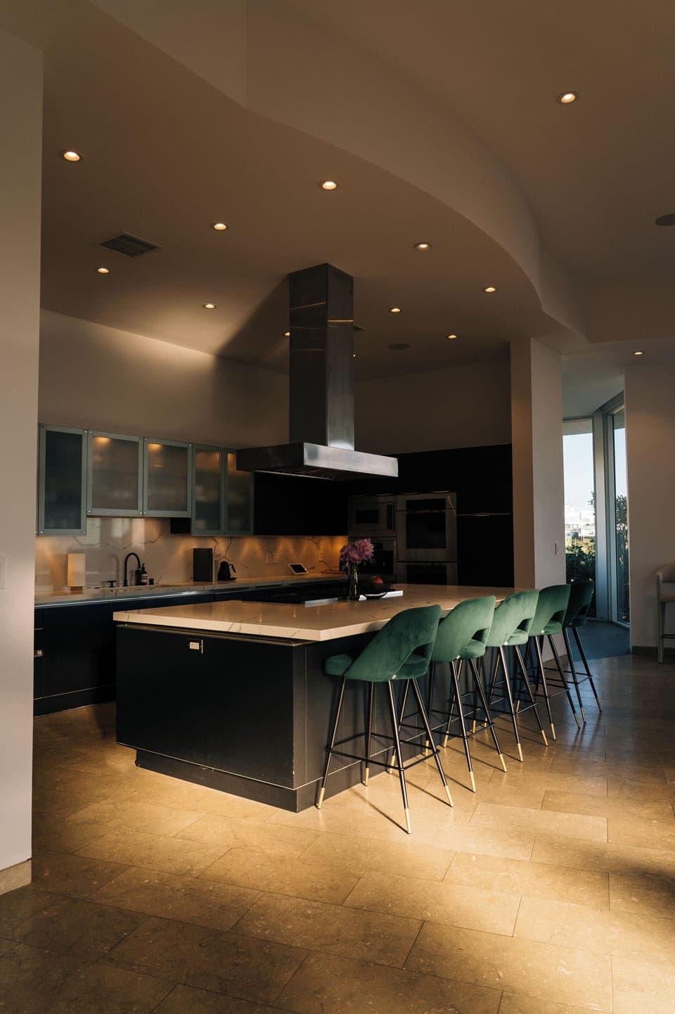 Kitchen with Viking and Miele appliances