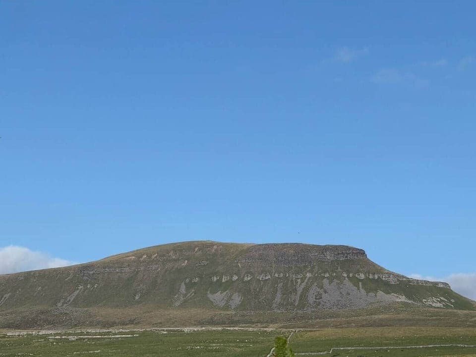 The view of Pen-Y-Ghent from the garden