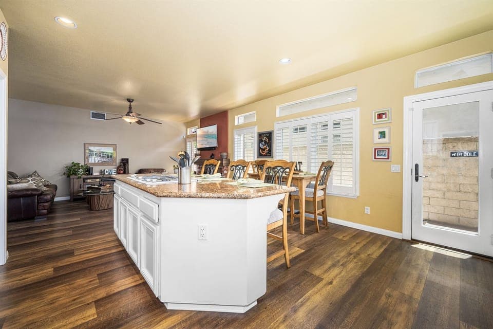Kitchen and Family Room
