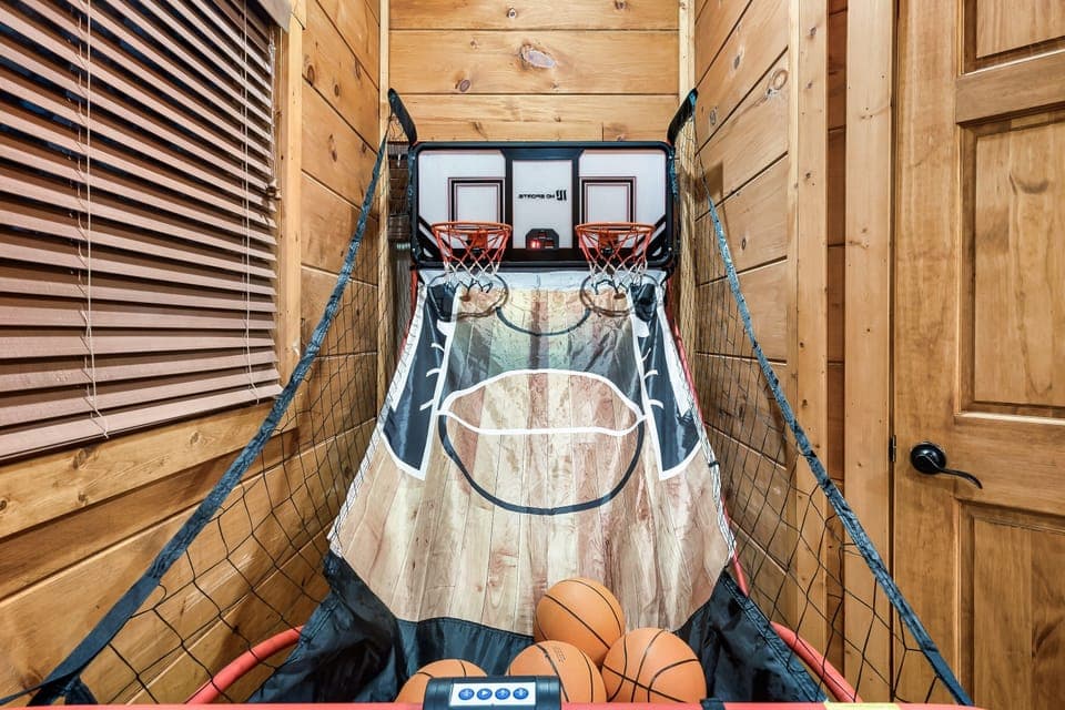 Pop a shot located on lower level