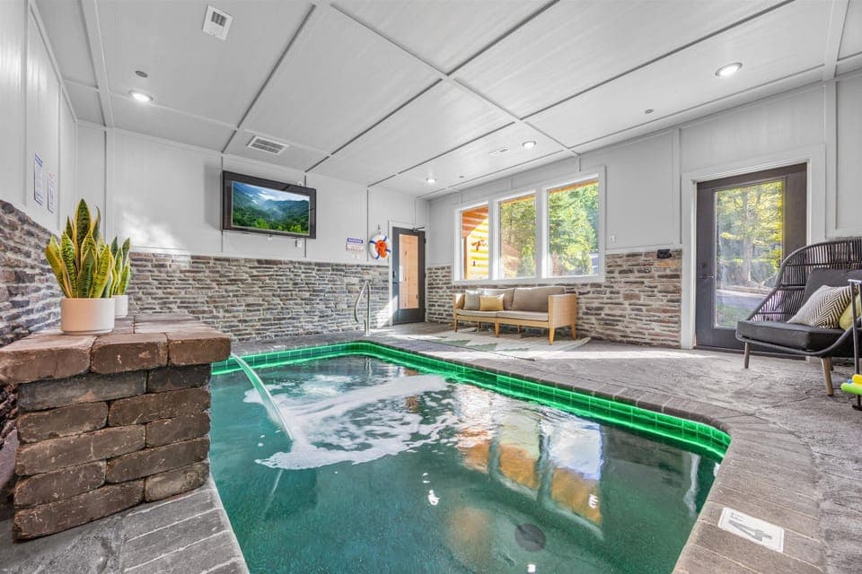 Rain or shine, the fun never stops in our heated indoor pool.