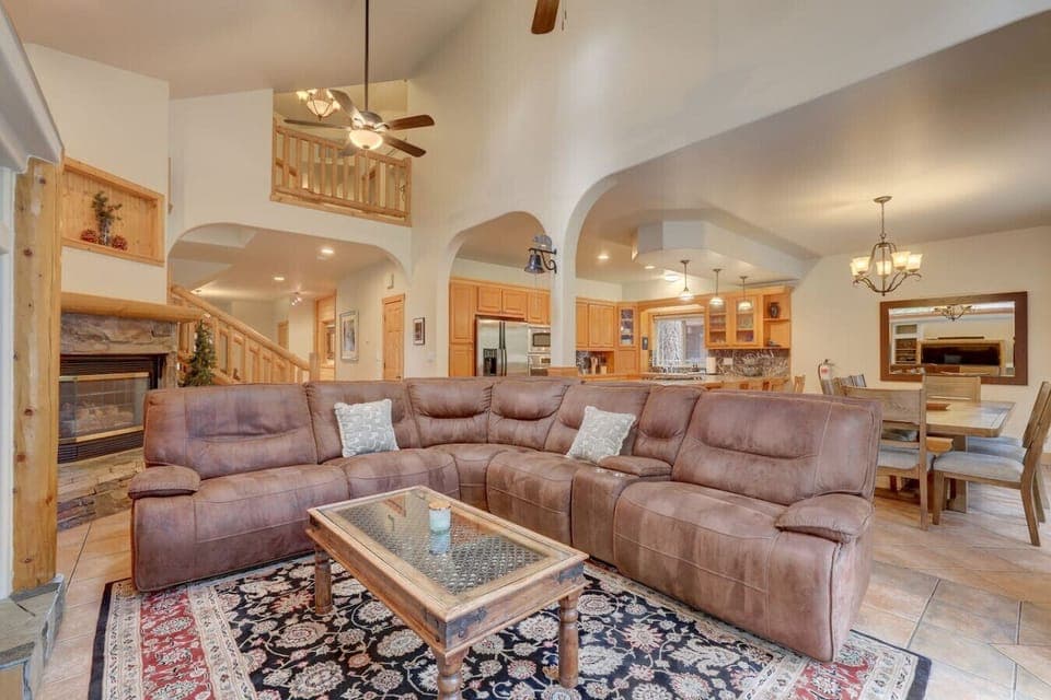 Living room with large comfy sofa