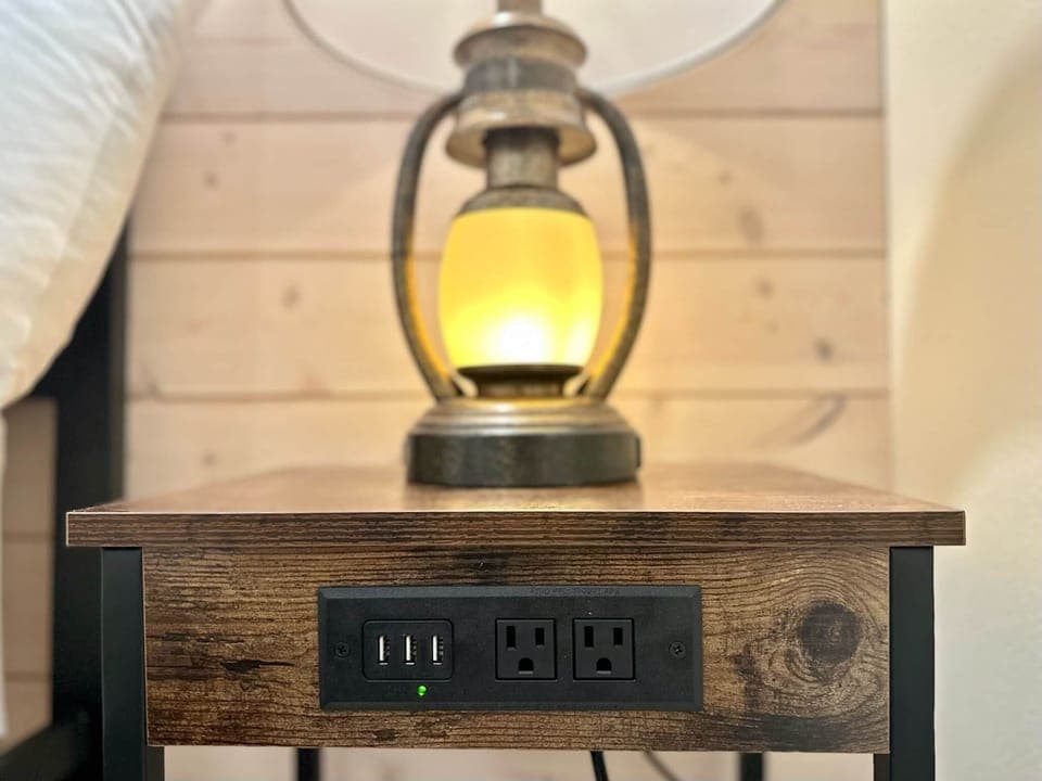 Charging ports throughout the unit. 