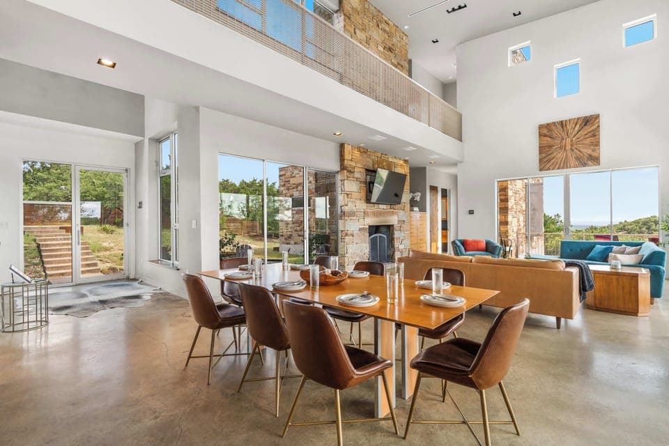 Stunning indoor dining area for shared meals
