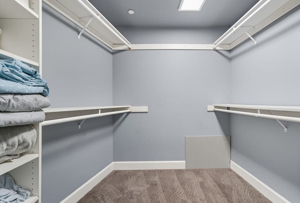 Master walk-in closet
