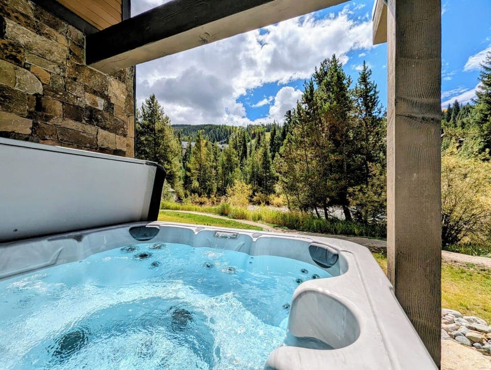 Private hot tub #fall