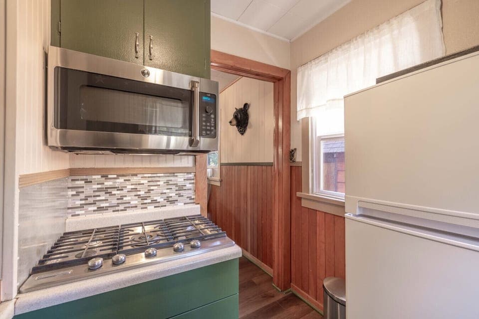 Cozy cabin kitchen