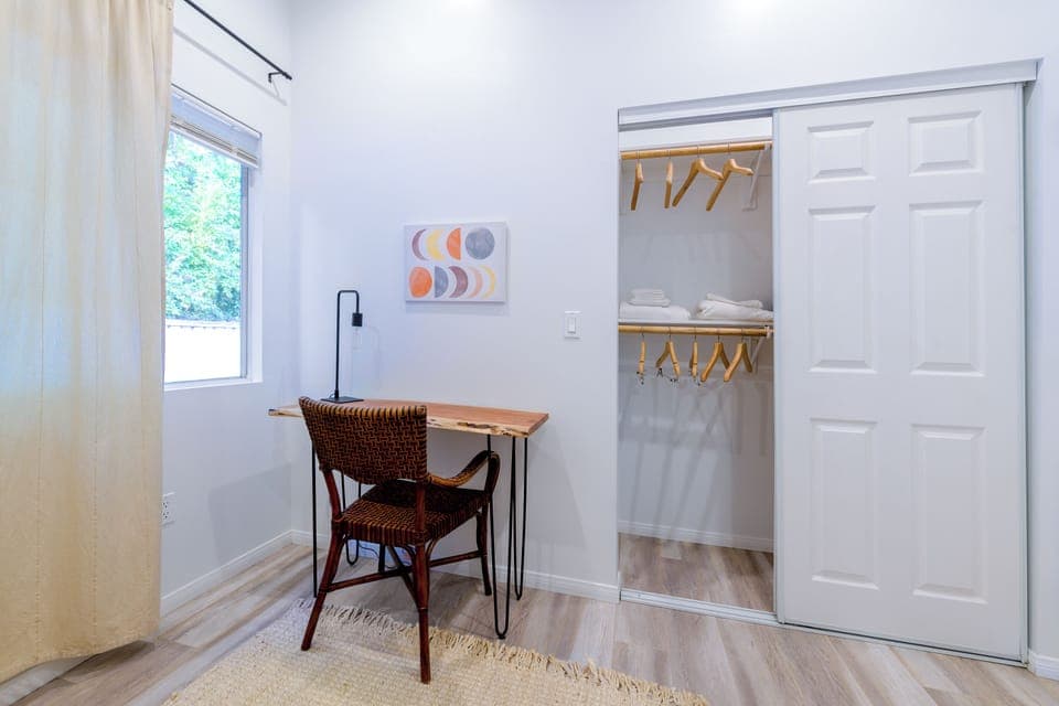 Master Bedroom work desk and wardrobe.