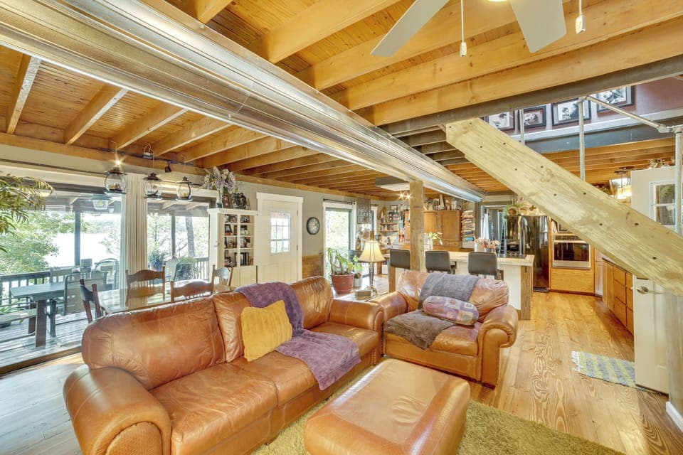 Property Interior | 3-Story Home | Free WiFi | Central A/C & Heating