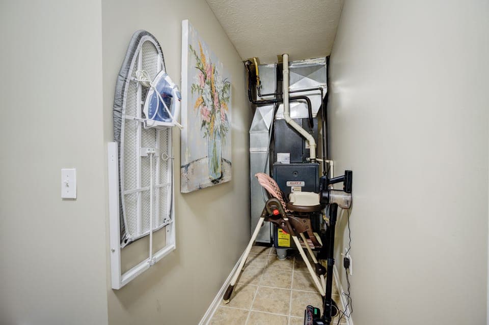 Ironing board and high chair