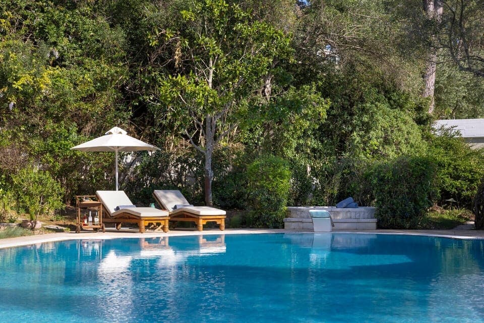 A quiet corner by Ophira's beautiful 16m-long pool.