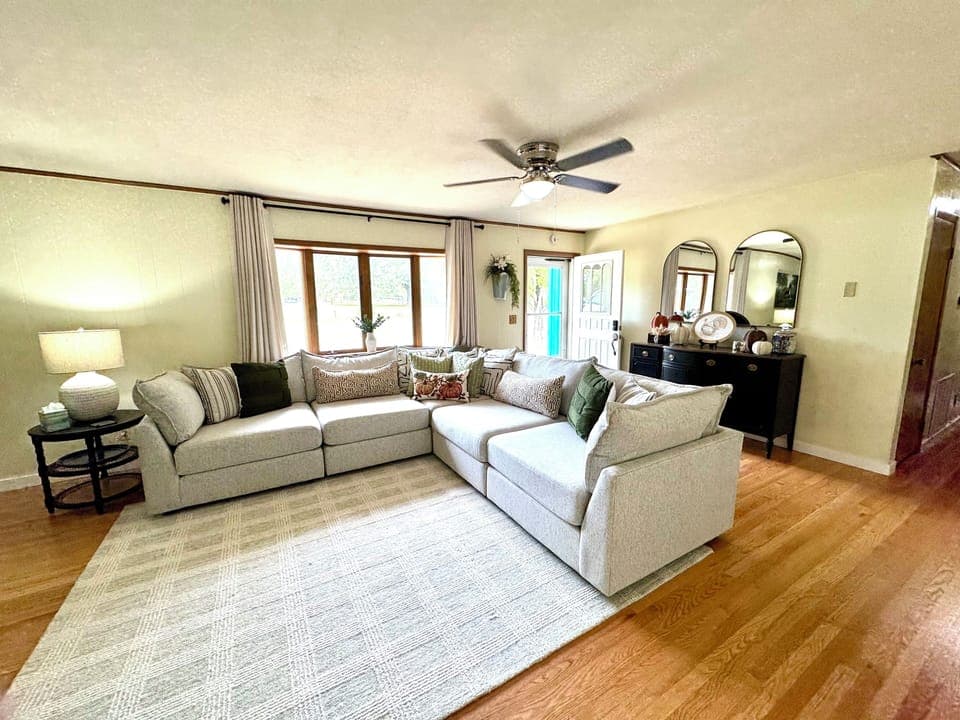 Generous Family Room