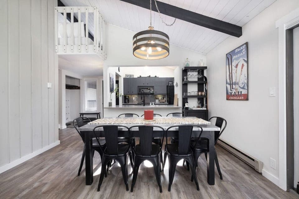 Dining table that seats up to 8