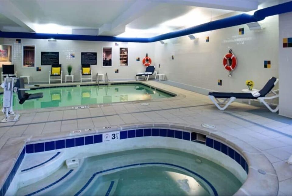 Recharge in the bubbling hot tub after a mountain day.