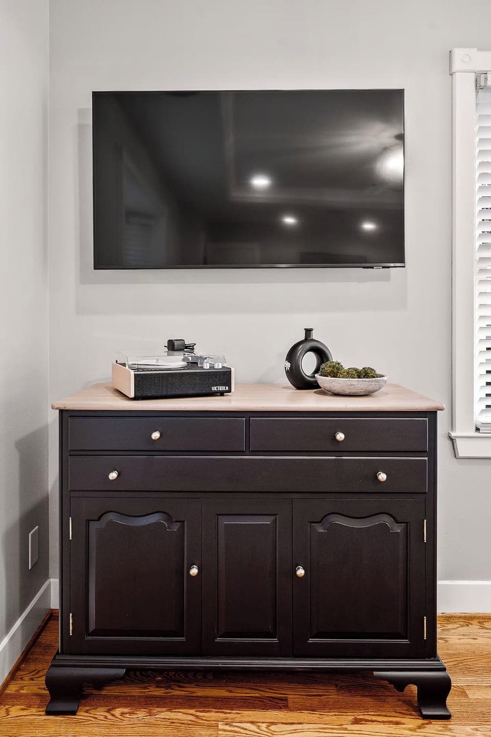 A stylish piece adding character to the dining area.