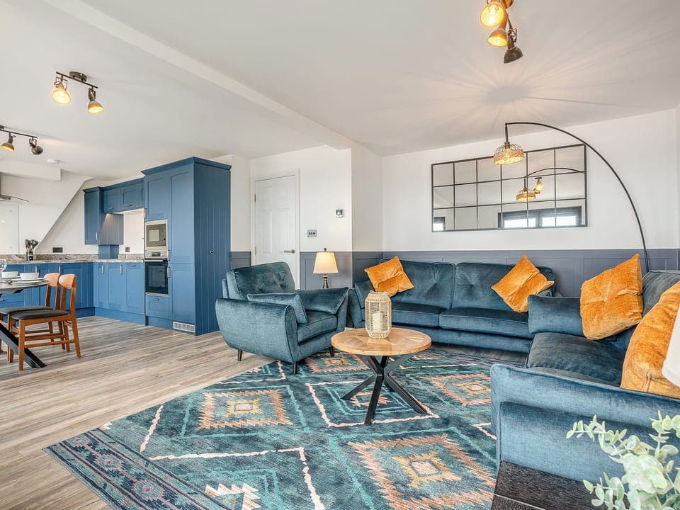 Open plan living space | Penthouse North - Crakehall House, Saltburn-By-The-Sea