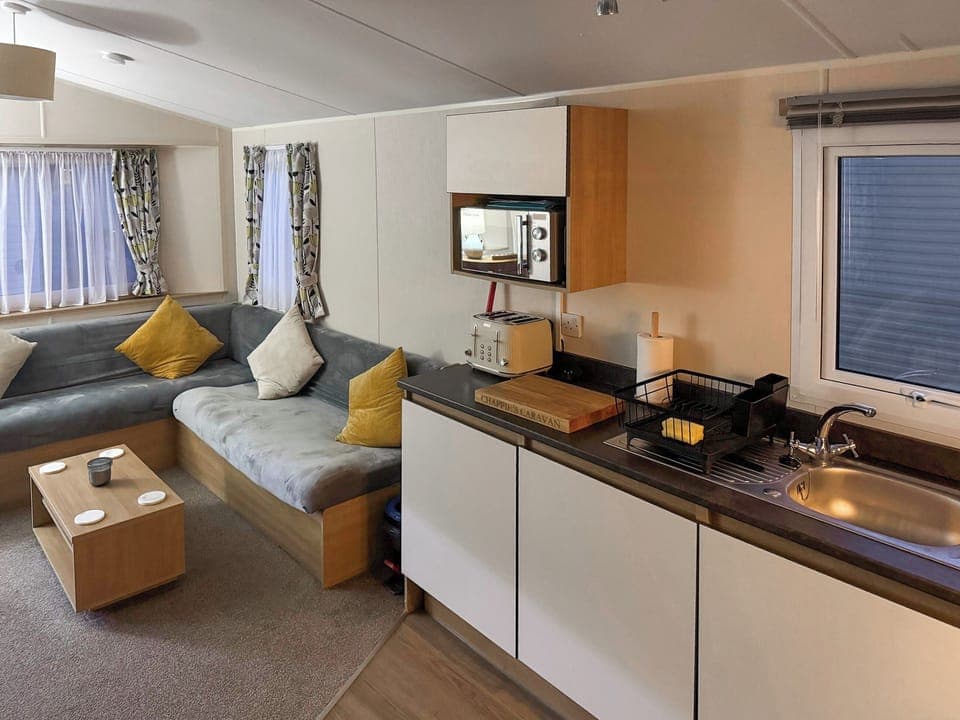 Open plan living space | Chappie&rsquo;s Caravan, Rhyl