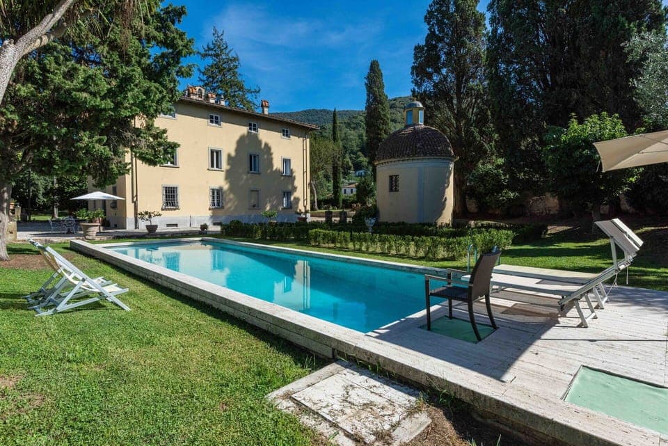 Home, Estate, Garden, Landscaping, Swimming Pool, Hacienda, Yard, Lawn, Shade, Backyard