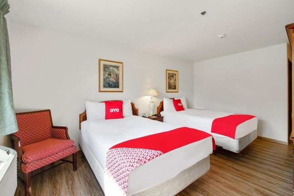 Spread out comfortably with two beds and room to relax.
