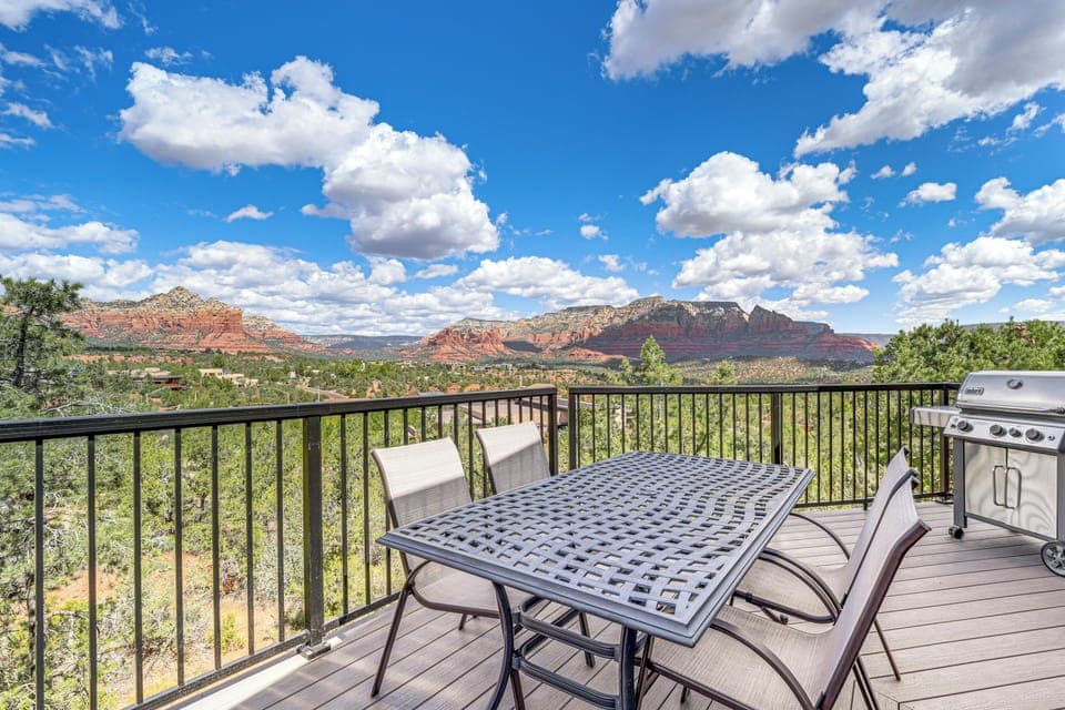 Sedona Vacation Rental | 3BR | 2BA | 1,800 Sq Ft | 3 Steps to Enter