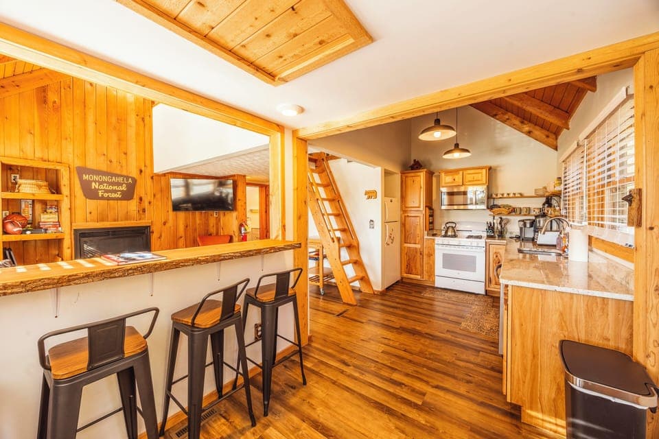 Kitchen and Bar Area
