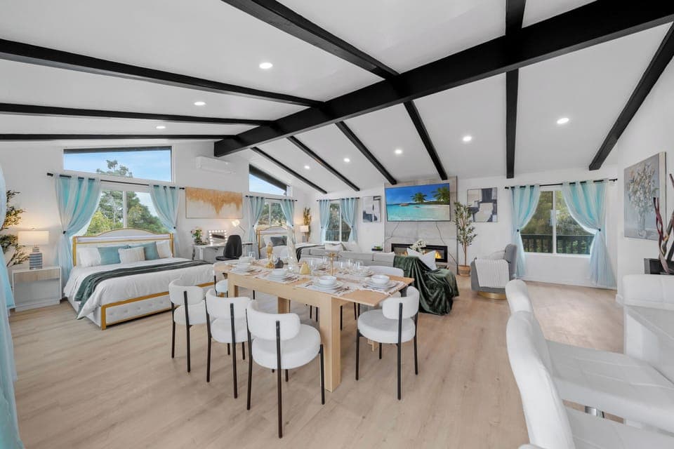 Bright and spacious dining area perfect for shared meals.