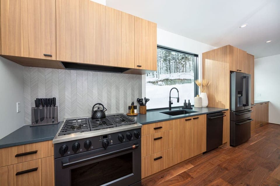 The kitchen is stocked and fully equipped with all the essential appliances.