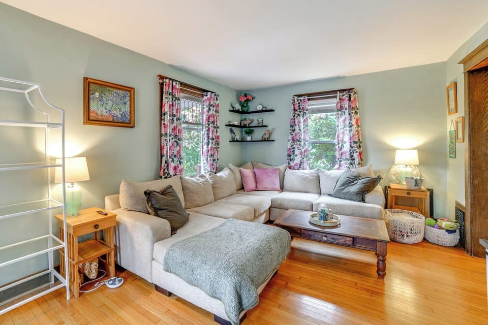 Binghamton Vacation Rental | 2BR | 1BA | 936 Sq Ft | Stairs Required