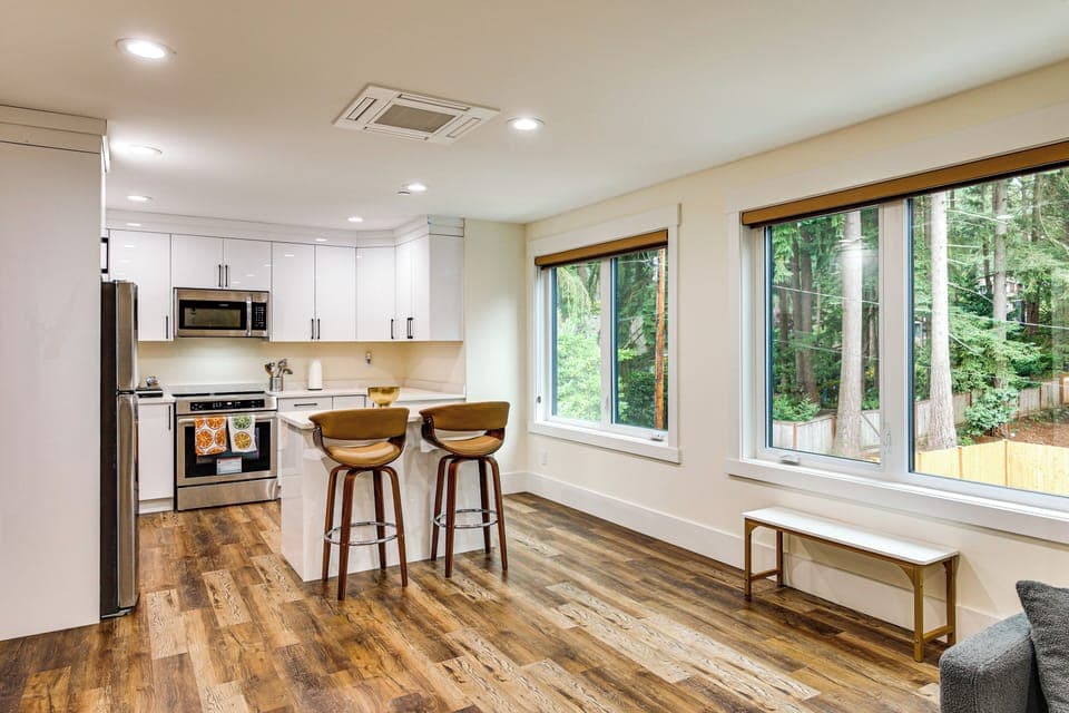 Normandy Park Vacation Rental | 1BR | 1BA | 850 Sq Ft | Stairs Required