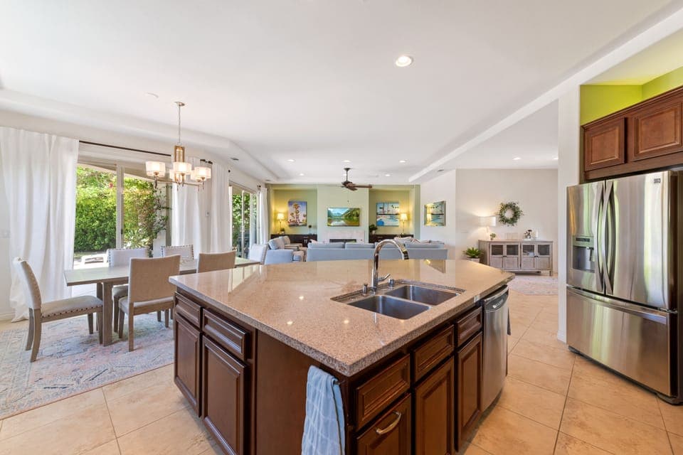 View from kitchen island