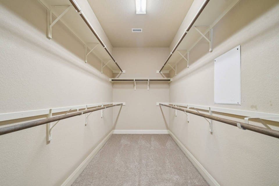 Large closet in primary bedroom