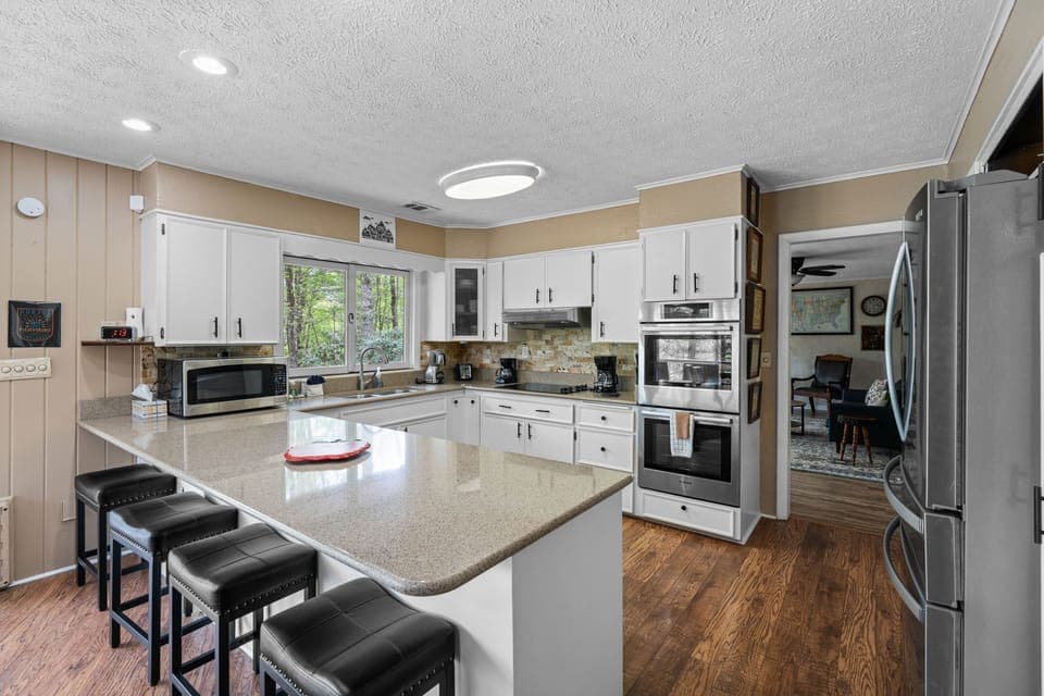 Indoors, Kitchen, Kitchen Island, Appliance, Refrigerator