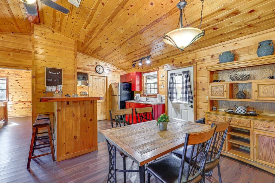Cozy dining space for meals, games, and memories.