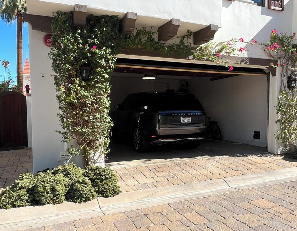 Rear Entrance to secure garage 