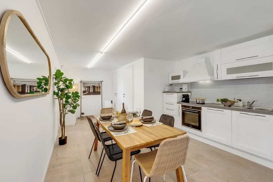 Kitchen and dining area