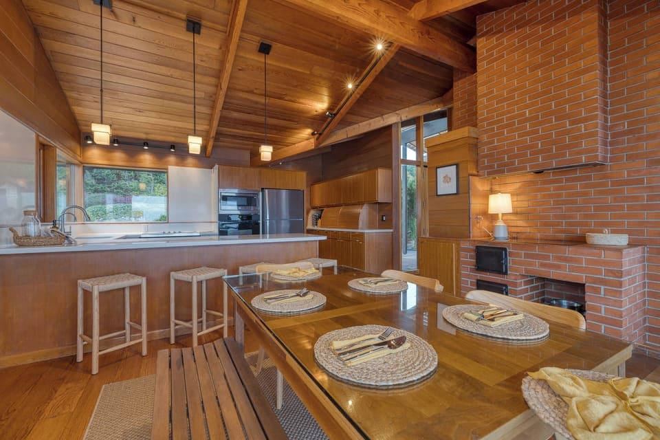 Kitchen stocked with essentials.