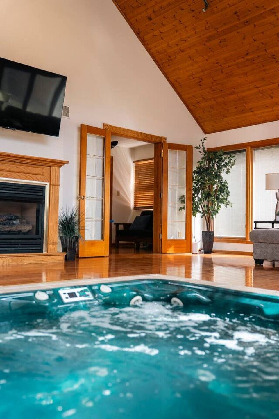 Enjoy this private Hot Tub in this spacious great room!